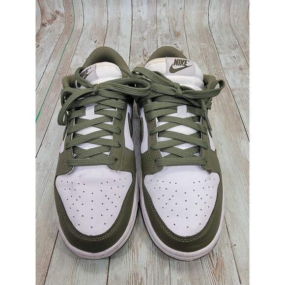 Nike Dunk Low Shoes Medium Olive White DD1503-120 Women's Size 8 - Picture 3 of 8